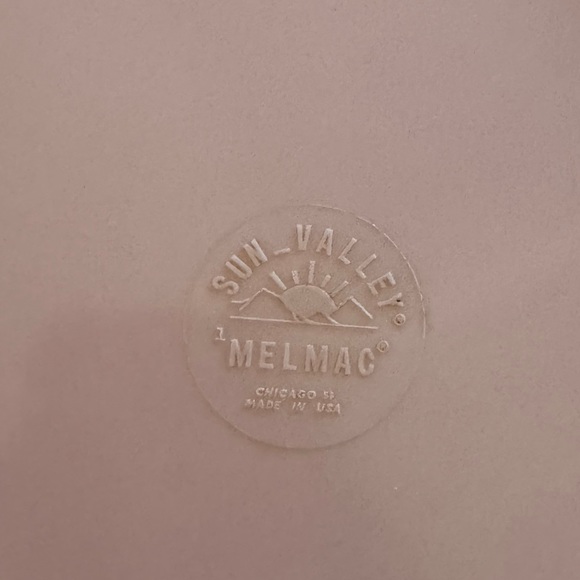 Vintage Sun-Valley Melmac Chicago serving platter pink - Picture 2 of 3